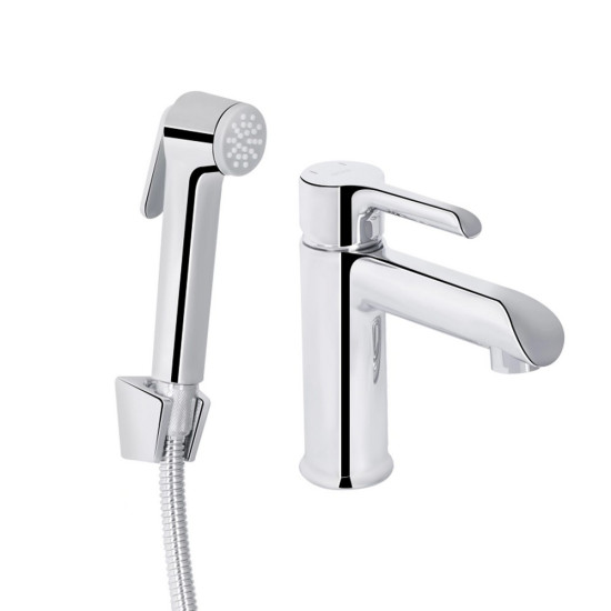 Смеситель для раковины Qtap Grand (с гигиеническим душем) QTGRA272CRM45670 Chrome