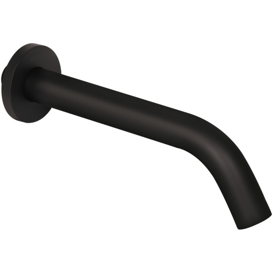 Излив для систем скрытого монтажа Qtap Vytok 200 мм округлый QTVYT246BLM45931 Black Matt