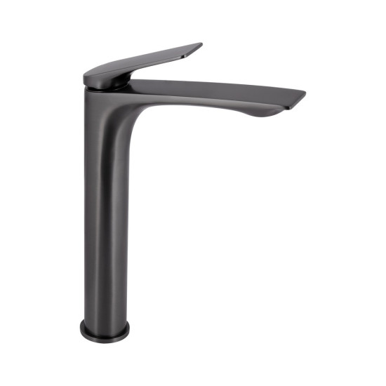 Смеситель для раковины Qtap Vlasta New высокий QTVLA269GMB45653 Gunmetal Black PVD