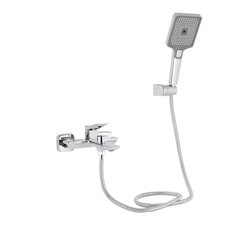 Змішувач для ванни Qtap Presto (з душовим гарнітуром) QTPRE259CRM45574 Chrome