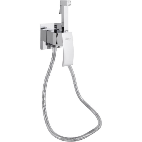 Набор для гигиенического душа Qtap Swan Cascada прямоугольный QTSWA262CRM45567 Chrome