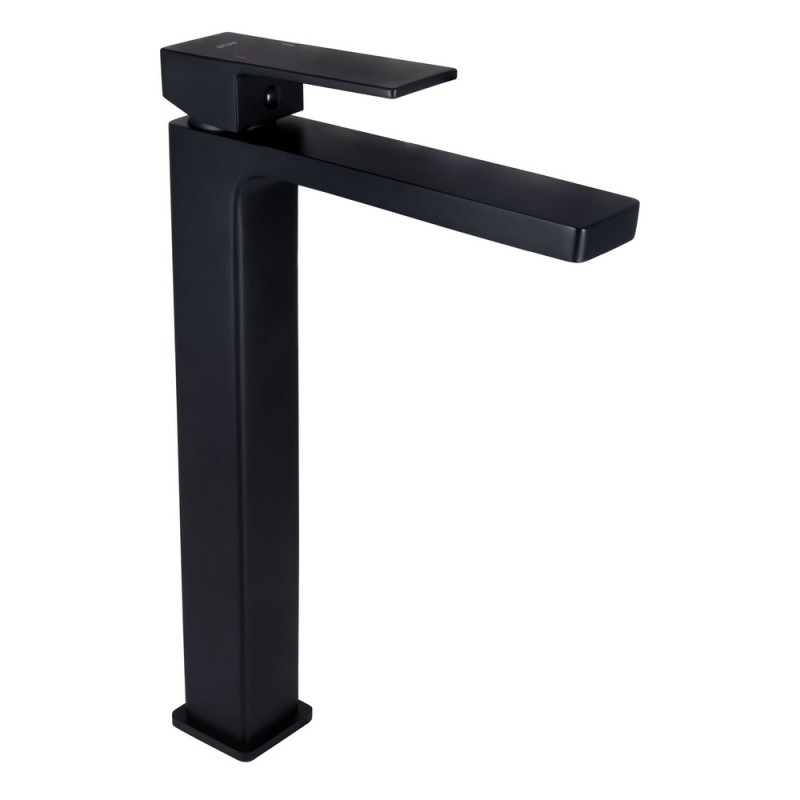 Смеситель для раковины Qtap Gemini высокий QTGEM269BLM45678 Black Matt