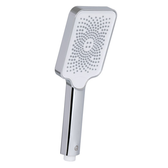 Лейка для ручного душа Qtap Rucni 145x95 мм прямоугольная QTRUC125CRM45777 Chrome/White