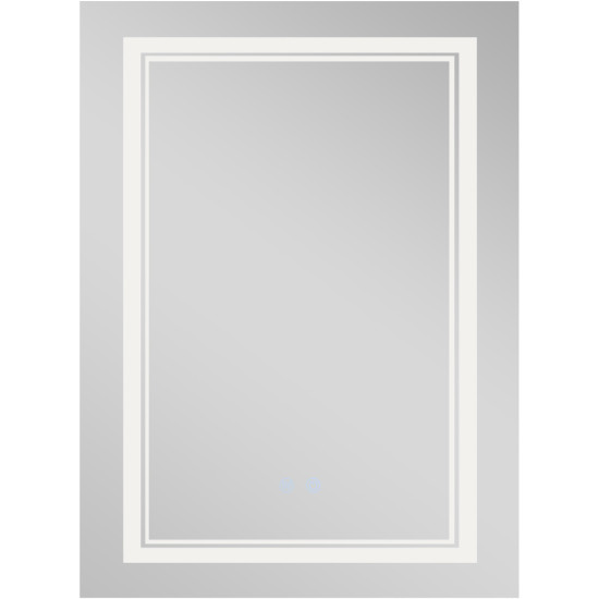 Зеркало Qtap Cardinal 600х800 с LED-подсветкой Touch, с антизапотеванием, с диммером, рег. темп. цвета (3000-6500K) QT0478C6080