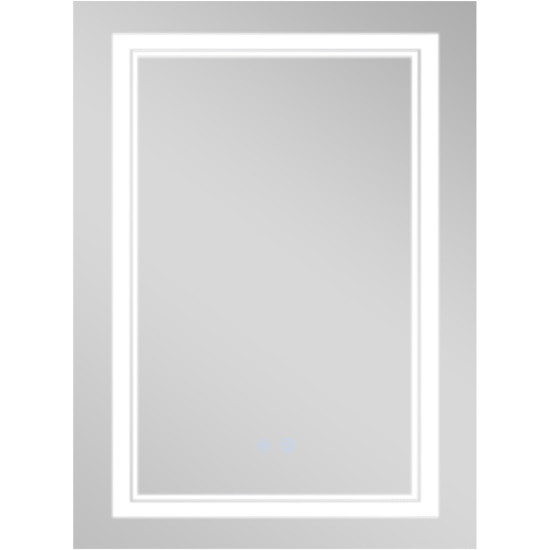 Дзеркало Qtap Cardinal 600х800 з LED-підсвічуванням Touch, з антизапотіванням, з димером, рег. темп. кольору (3000-6500K) QT0478C6080