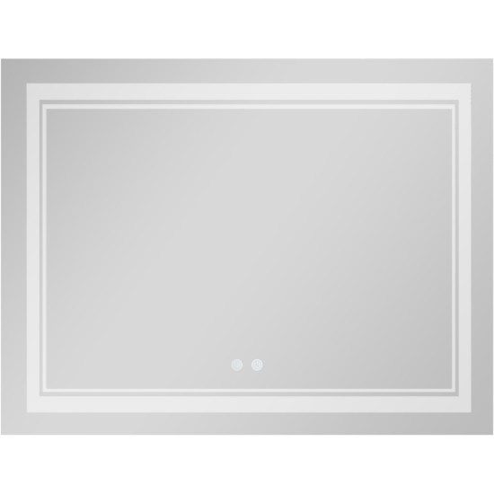 Дзеркало Qtap Cardinal 1000х700 з LED-підсвічуванням Touch, з антизапотіванням, з димером, рег. темп. кольору (3000-6500K) QT0478C10070