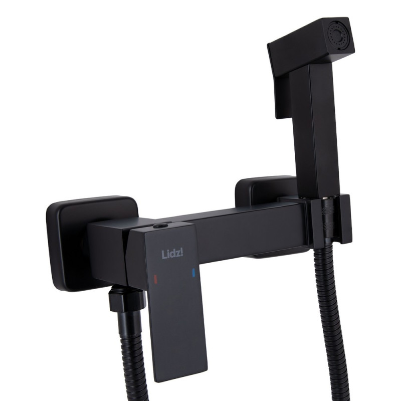 Набор для гигиенического душа Lidz Kubis 110 Black LDKUB110BLA46104 прямоугольный