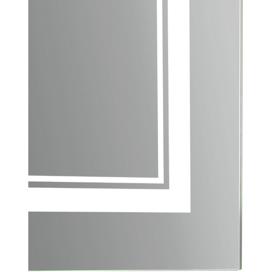 Дзеркало Qtap Cardinal 1000х700 з LED-підсвічуванням Touch, з антизапотіванням, з димером, рег. темп. кольору (3000-6500K) QT0478C10070