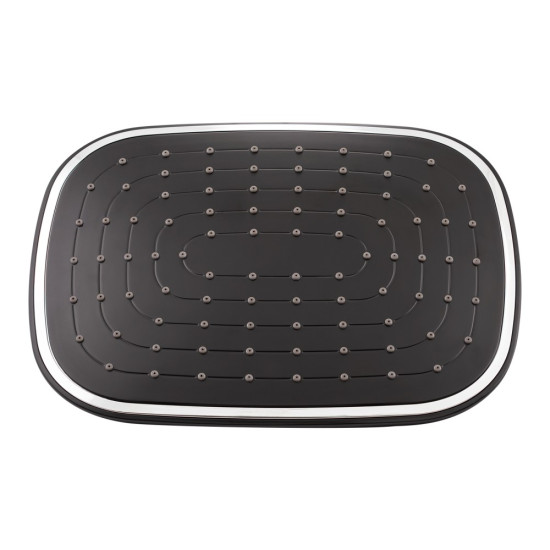 Набор 2в1 Qtap Grand на три потребителя (с изливом) QTGRABCR1004 Chrome/Black + Qtap Grand QTGRABCR001F Chrome/Black