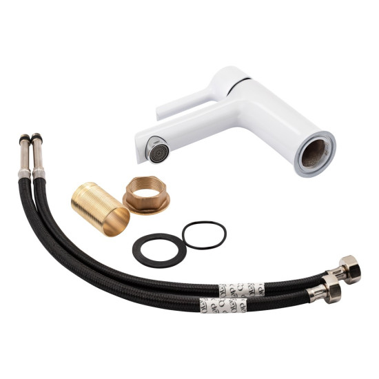 Набір 2в1 Qtap Grand на три споживача (з виливом) QTGRAWCR1004 Chrome/White + Qtap Grand QTGRAWCR001F White