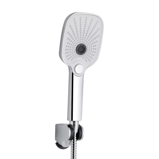 Смеситель для ванны Qtap Gemini Loop с поворотным изливом (c душевым гарнитуром) QTGEM260CRM45701 Chrome