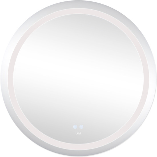 Дзеркало Lidz Aria R800 з LED-підсвічуванням Touch, з антизапотіванням, з димером, рег. яскравості LD78LR800