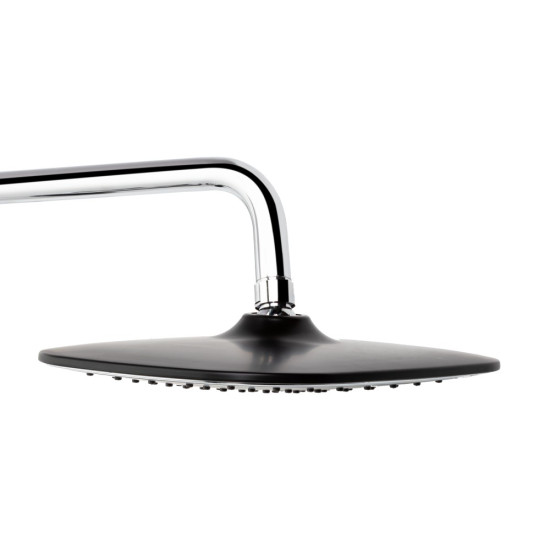 Набор 2в1 Qtap Grand на три потребителя (с изливом) QTGRABCR1004 Chrome/Black + Qtap Grand QTGRABCR001F Chrome/Black