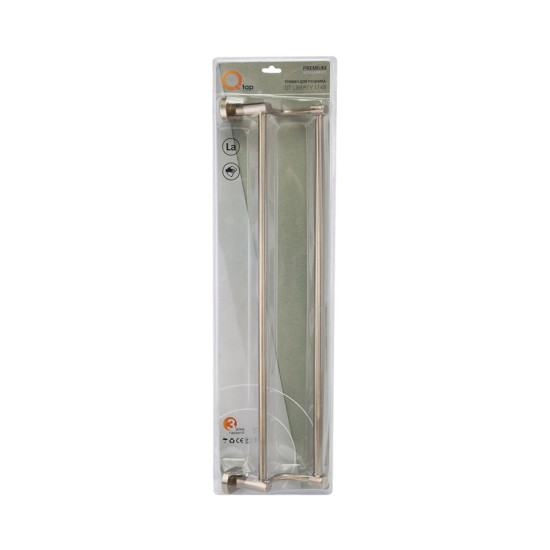 Держатель для полотенца Qtap Liberty двойной 605 мм QTLIBANT1148 Antic Bronze