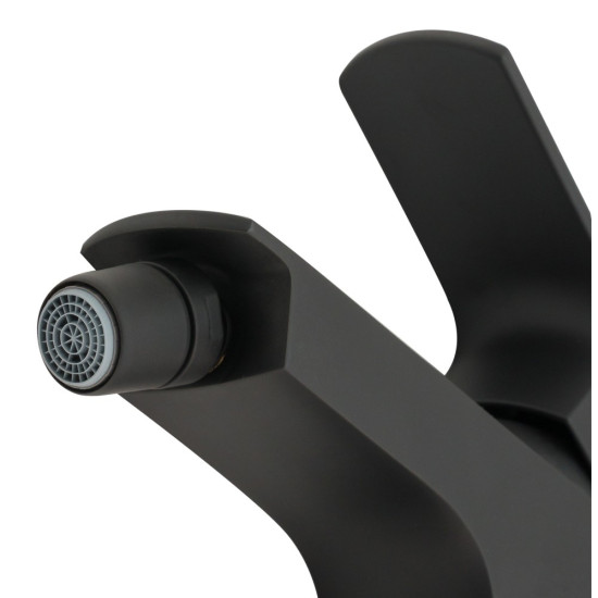Смеситель для биде Qtap Lipno QTLIPNO2023101CB Black Matt