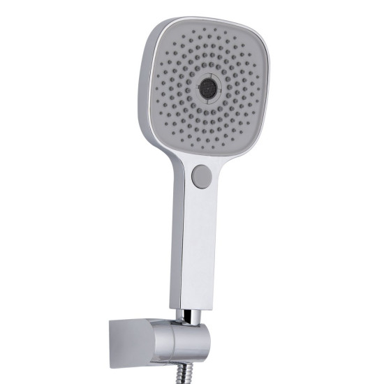 Смеситель для ванны Qtap Swan Eco с длинным поворотным изливом (c душевым гарнитуром) QTSWA2601CRM45533 Chrome