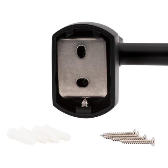 Держатель для полотенца Qtap Liberty двойной 600 мм QTLIBBLM1148 Black