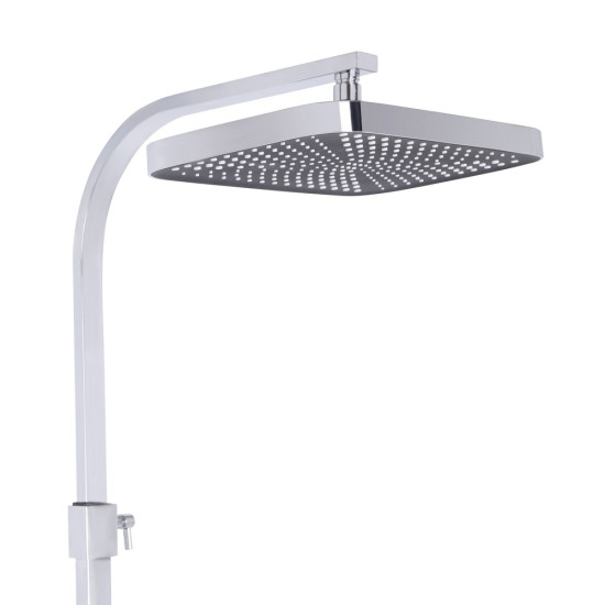 Душевая система универсальная Qtap Swan Cascada термостатическая на три потребителя (с изливом) QTSWA112CRM45902 Chrome