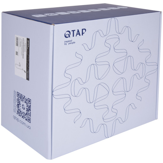 Смеситель для ванны Qtap Capricorn с душевым гарнитуром Chrome (k35) QTCAP3060102C48222