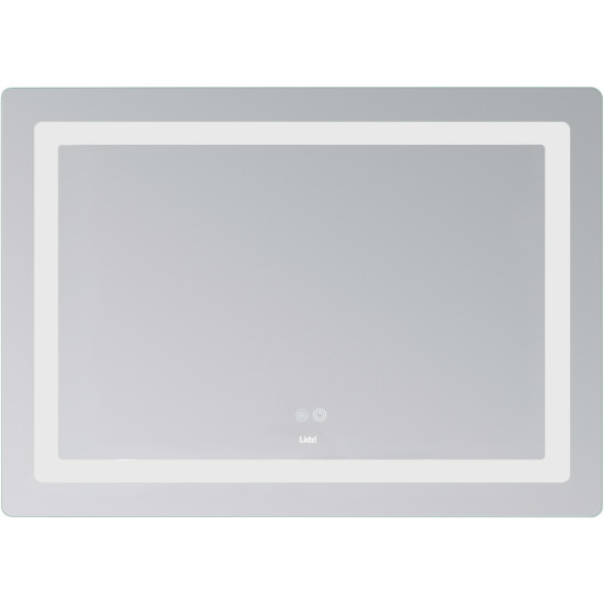 Дзеркало Lidz Kubis (KU2) 1200х800 з LED-підсвічуванням Touch, з антизапотіванням, з димером, рег. яскравості LDKUB120080049007