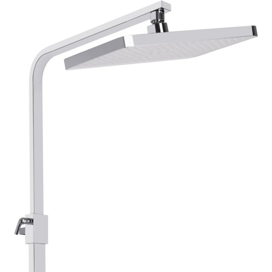 Душевая система универсальная Qtap Swan Cascada на три потребителя (с изливом) QTSWA111CRW45570 Chrome/White