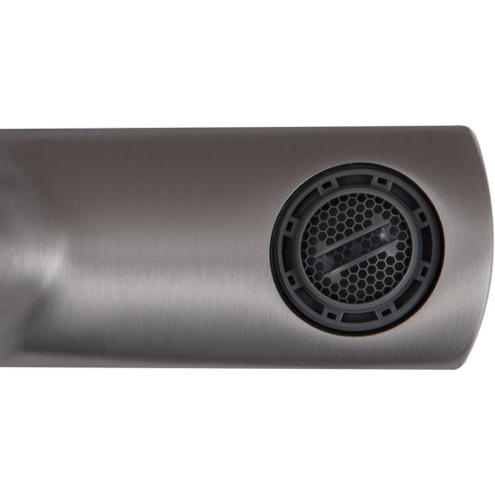 Смеситель для ванны Qtap Slavonice (c душевым гарнитуром) QTSLV259GMB48035 Gunmetal Black PVD