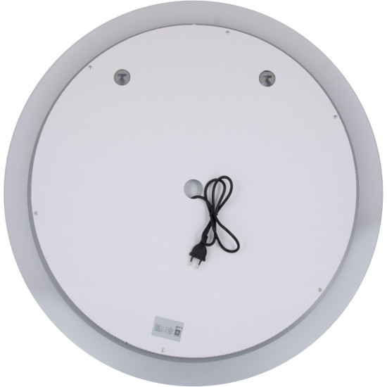 Дзеркало Qtap Taurus R800 з LED-підсвічуванням Touch, з антизапотіванням, з димером, рег. темп. кольору (3000-6500K) QT2478R807