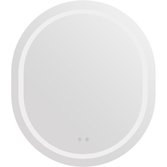Дзеркало Qtap Gemini 800х700 з LED-підсвічуванням Touch, з антизапотіванням, з димером, рег. темп. кольору (3000-6500K) QT2578R8070