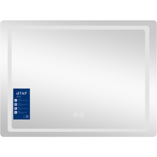 Дзеркало Qtap Mideya (DC-F614) 700х500 з LED-підсвічуванням Touch, з антизапотіванням, димером QT2078NCF07050W