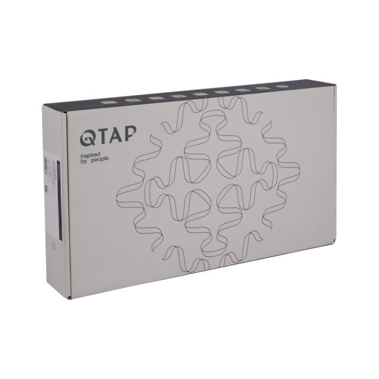 Смеситель для раковины Qtap Vlasta New высокий QTVLA269GMB45653 Gunmetal Black PVD