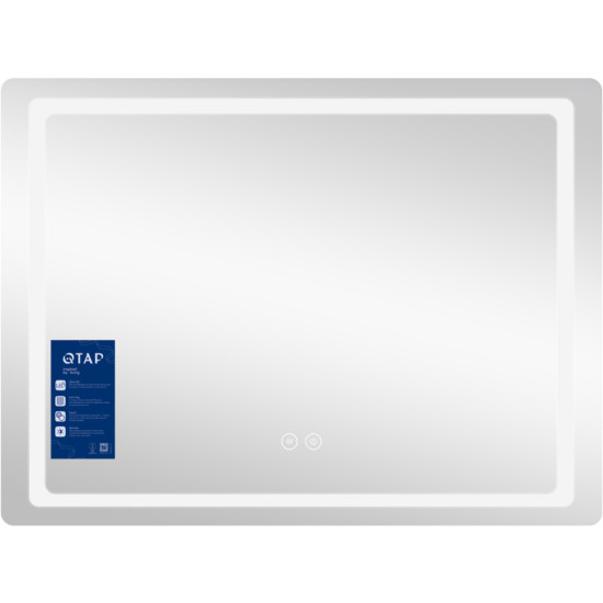 Дзеркало Qtap Mideya (DC-F614) 700х500 з LED-підсвічуванням Touch, з антизапотіванням, димером QT2078NCF07050W