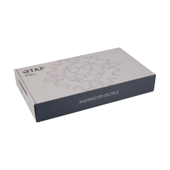 Смеситель для раковины Qtap Vlasta New высокий QTVLA269GMB45653 Gunmetal Black PVD
