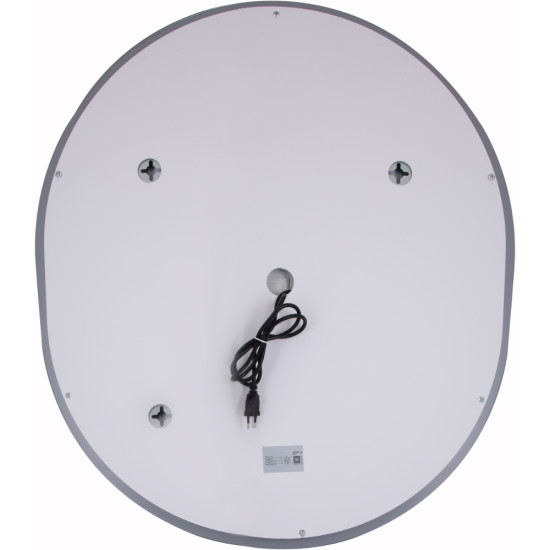 Дзеркало Qtap Gemini 800х700 з LED-підсвічуванням Touch, з антизапотіванням, з димером, рег. темп. кольору (3000-6500K) QT2578R8070