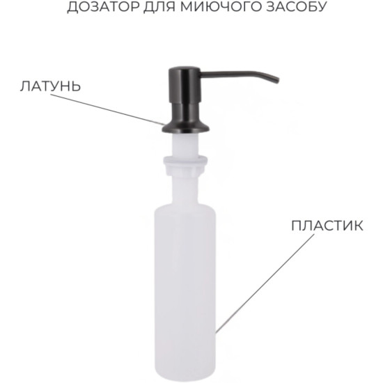 Акційний набір Lidz: мийка Handmade H4843 Black PVD 3,0/1,0 мм + K01B Корзина для кухонной мойки