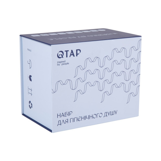 Набор для гигиенического душа Qtap Inspai-Varius округлый QTINSVARCRMV00440001 Chrome