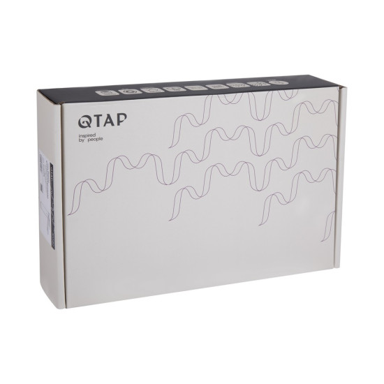 Смеситель для раковины Qtap Presto высокий QTPRE269GRP45582 Graphite