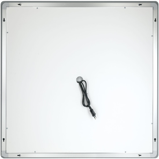 Дзеркало Qtap Mideya 800x800 з LED-підсвічуванням Touch, з антизапотіванням, димером QT2078NCF8080W