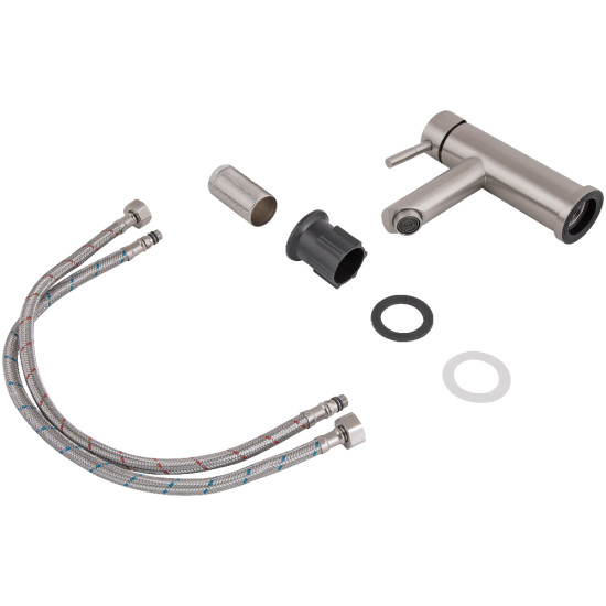 Смеситель для раковины Lidz Aria 001F (k35) LDARI001FNKS34937 Nickel