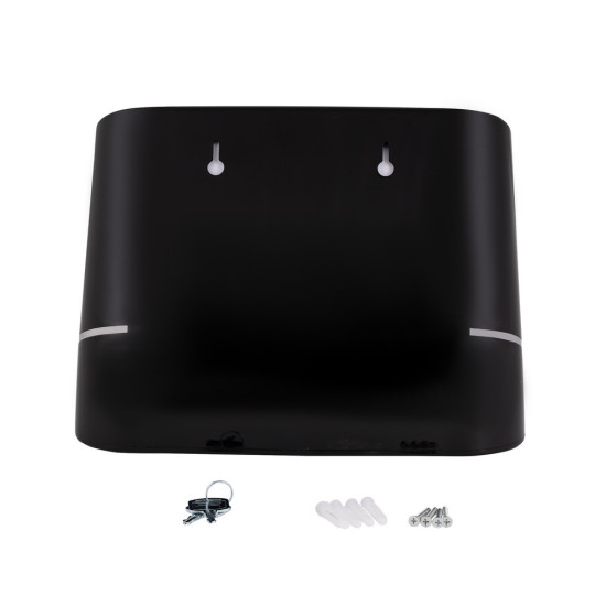 Держатель для бумажных полотенец Qtap Pohodli 300 мм QTDR600BP Black (Pobut)