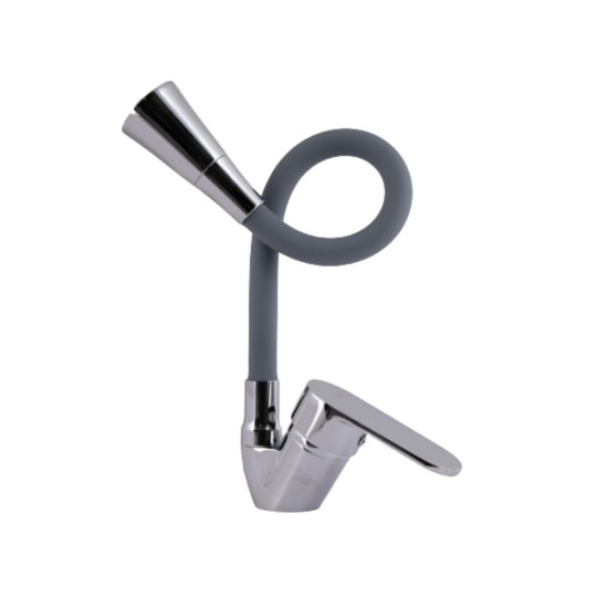 Змішувач для кухні Lidz Tani 008F3 з гнучким виливом (k40) LDTAN008F3GCR39507 Grey / Chrome