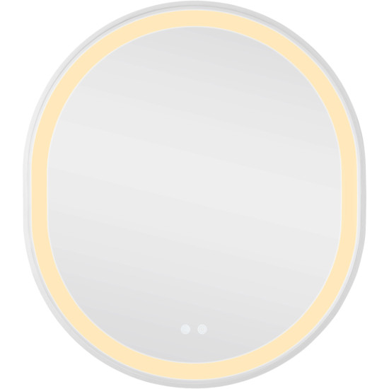 Дзеркало Qtap Gemini 800х700 з LED-підсвічуванням Touch, з антизапотіванням, з димером, рег. темп. кольору (3000-6500K) QT2578R8071W