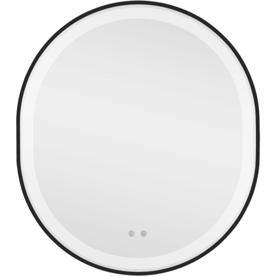 Дзеркало Qtap Gemini 800х700 з LED-підсвічуванням Touch, з антизапотіванням, з димером, рег. темп. кольору (3000-6500K) QT2578R8072B