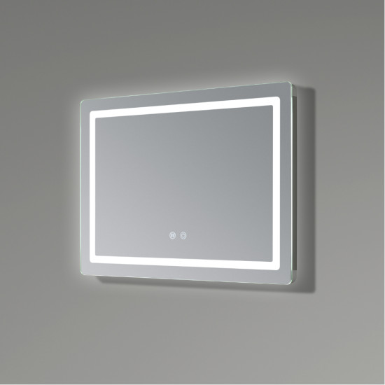 Дзеркало Qtap Mideya (DC-F614) 700х500 з LED-підсвічуванням Touch, з антизапотіванням, димером QT2078NCF07050W