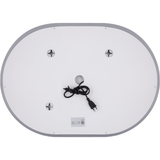 Дзеркало Qtap Gemini 500х700 з LED-підсвічуванням Touch, з антизапотіванням, з димером, рег. темп. кольору (3000-6500K) QT2578R5070