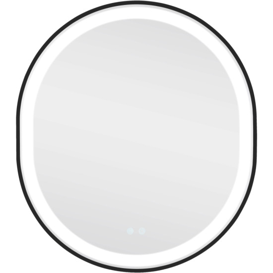 Дзеркало Qtap Gemini 800х700 з LED-підсвічуванням Touch, з антизапотіванням, з димером, рег. темп. кольору (3000-6500K) QT2578R8072B