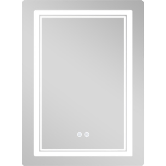 Дзеркало Qtap Cardinal (CA2) 600х800 з LED-підсвічуванням Touch, з антизапотіванням, з димером, рег. темп. кольору (3000-6500K) QT0478C608048453