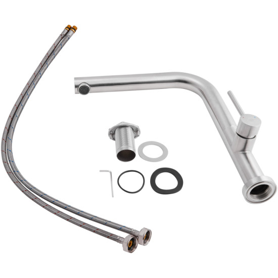 Смеситель для кухни Qtap Zdenek QTZDN9032103FC Brushed Nickel PVD