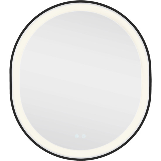 Зеркало Qtap Gemini 800х700 с LED-подсветкой Touch, с антизапотеванием, с диммером, рег. темп. цвета (3000-6500K) QT2578R8072B