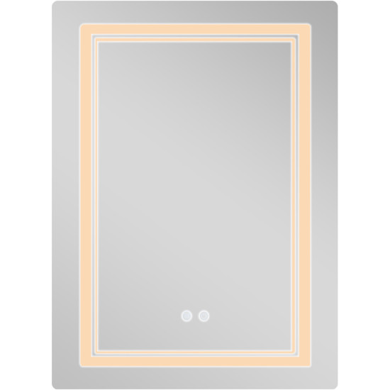 Дзеркало Qtap Cardinal (CA2) 600х800 з LED-підсвічуванням Touch, з антизапотіванням, з димером, рег. темп. кольору (3000-6500K) QT0478C608048453