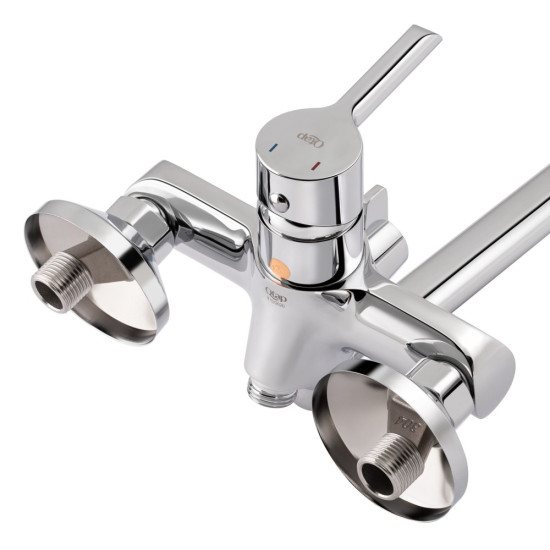 Набор 2в1 Qtap Grand с поворотным изливом (c душевым гарнитуром) QTGRACRM005 Chrome + Qtap Grand QTGRACRM001F Chrome